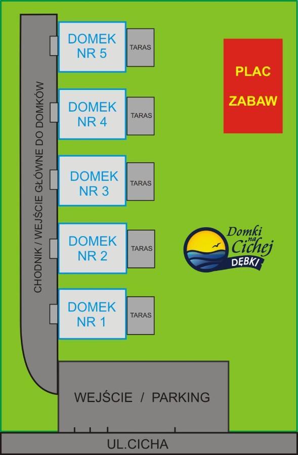 Domki Na Cichej เดบกี ภายนอก รูปภาพ